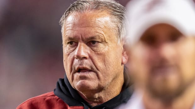 Razorbacks coach Sam Pittman against Florida International on Saturday